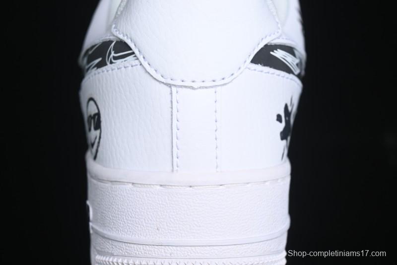 Nike Air Force 1 '07 Low "Smiley Face" Casual Sneakers - FB8971-020