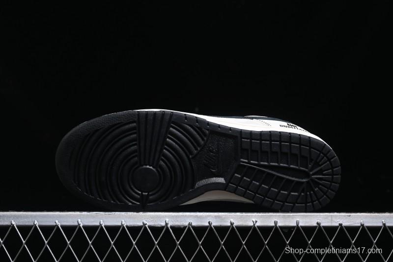 Nike SB Dunk Low UN Collaboration - Beige Black Line Black Sole Anniversary Custom Low-Top Casual Skate Shoes - BB7518-004