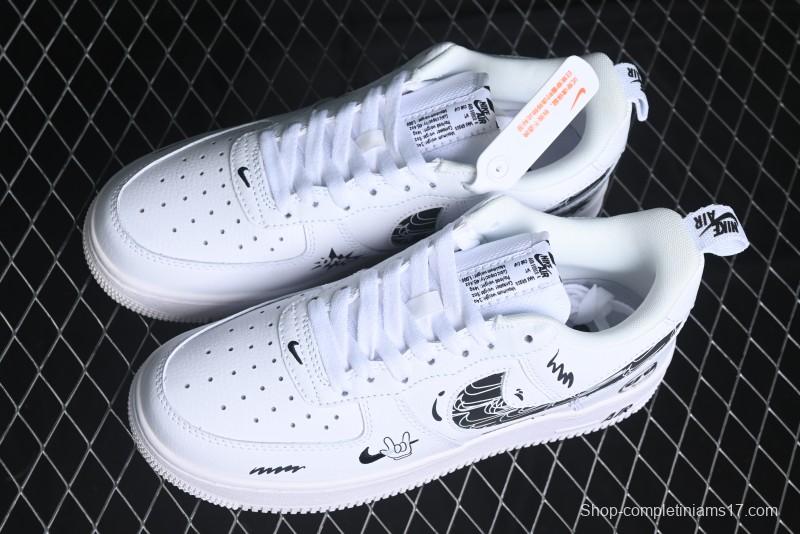 Nike Air Force 1 '07 Low "Smiley Face" Casual Sneakers - FB8971-020