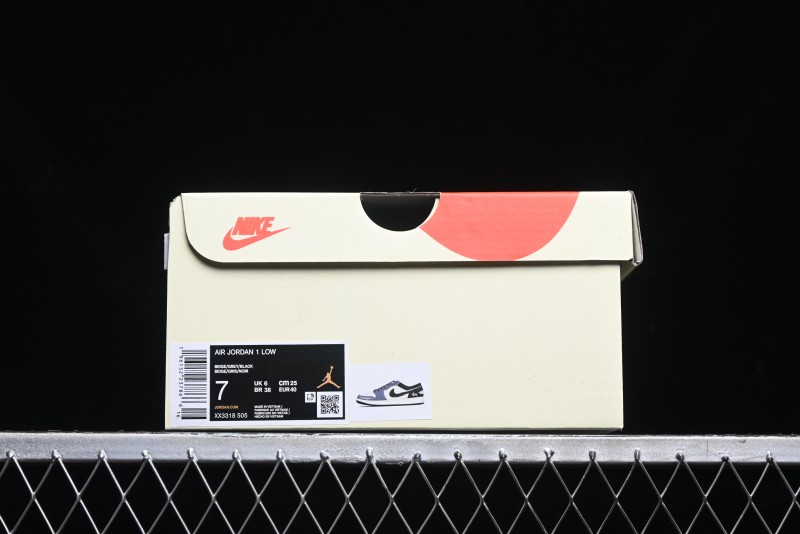 Nike Air Jordan 1 Low Stussy Collaboration Retro Basketball Shoes - XX3318-505