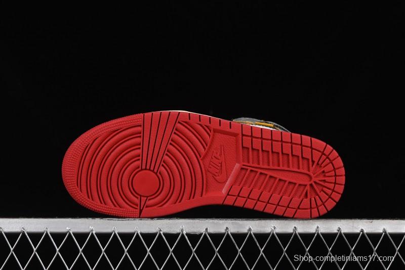 Nike Union x Air Jordan 1 Retro High Basketball Shoes with Chicago-Inspired Colorway - HV8563-600