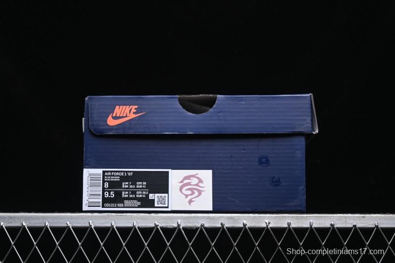 Nike Air Force 1 Low "Green Dragon Crescent Blade" Casual Sneakers - CD1212-555