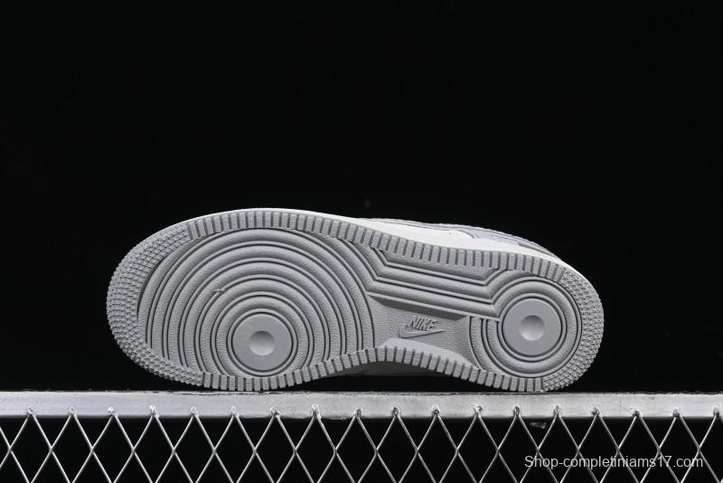 Nike Air Force 1'07 Low The North Face Collaboration Pig Grey Snake Print Low-Top Casual Sneakers - DF0188-027