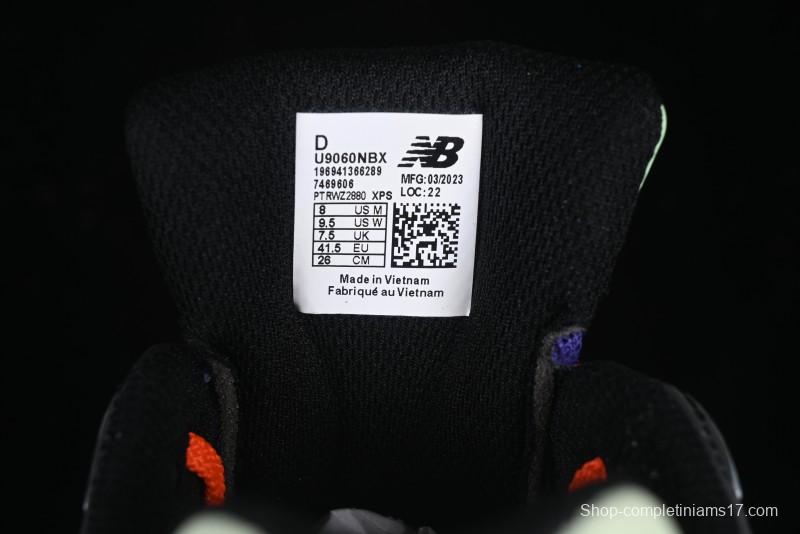 New Balance 9060 Retro Casual Running Sneakers with ABZORB Cushioning Technology - U9060NBX