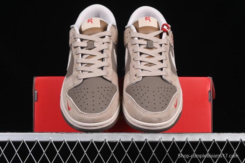 Nike SB Dunk Low Supreme Year of the Snake Limited Edition Anniversary Custom Casual Skate Shoes - AG3702-851