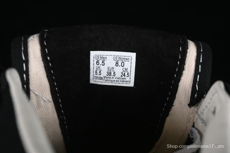 Vans HommeGirls x Vans Sk8-Mid Fashion Casual Mid-Top Canvas Sneakers with Bold Side Stripes - VN000NBNCJK