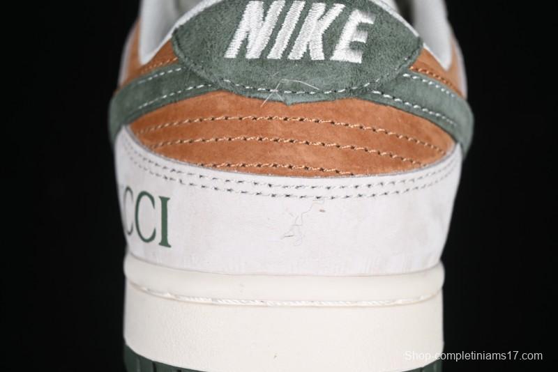 Nike SB Dunk Low Gucci Collaboration Anniversary High-End Custom Low-Top Casual Sneakers - DM6868-026