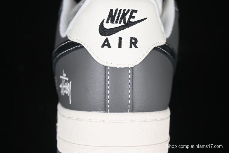 Nike Air Force 1 '07 Low Stussy Collaboration - Nebula Grey Low-Top Casual Sneakers - XZ3328-168