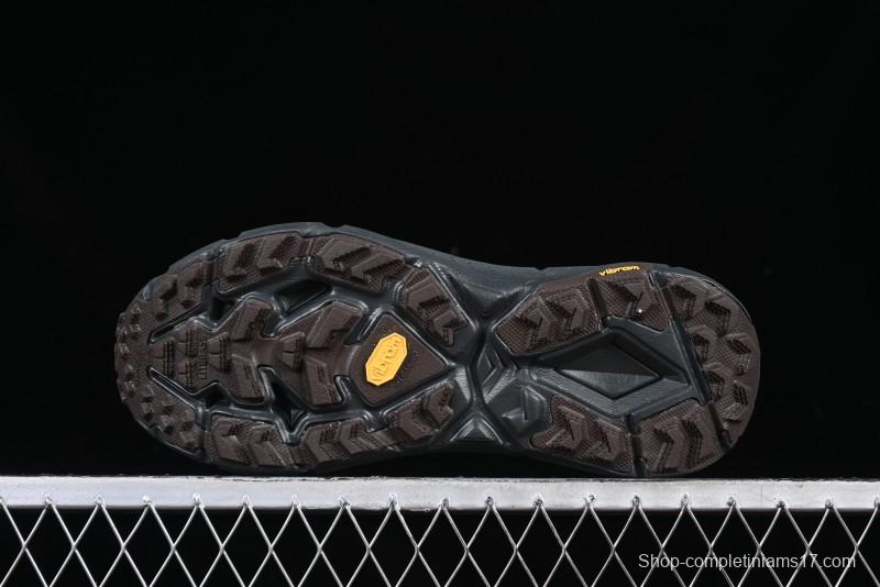 HOKA ONE ONE Satisfy Running Mafate Trail Low-Cut Cushioned Outdoor Hiking Shoes - 1157050 COFF