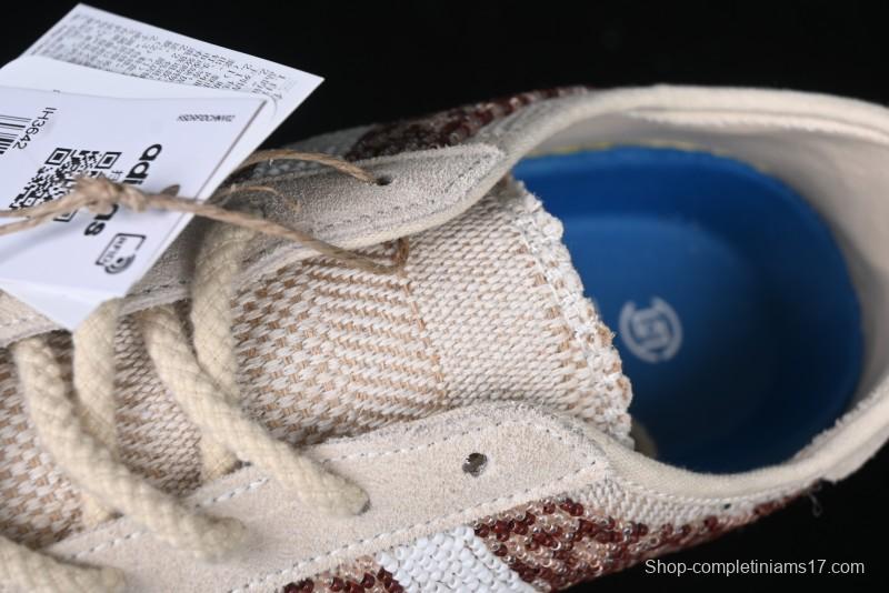 Adidas Clot x Originals Gazelle Indoor Retro Casual Slip-Resistant Wear-Resistant Low-Top Sneakers - IH3642