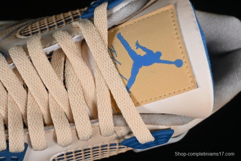 Nike Air Jordan 4 Retro Basketball Shoes Blastoise Collaboration - 308797-105