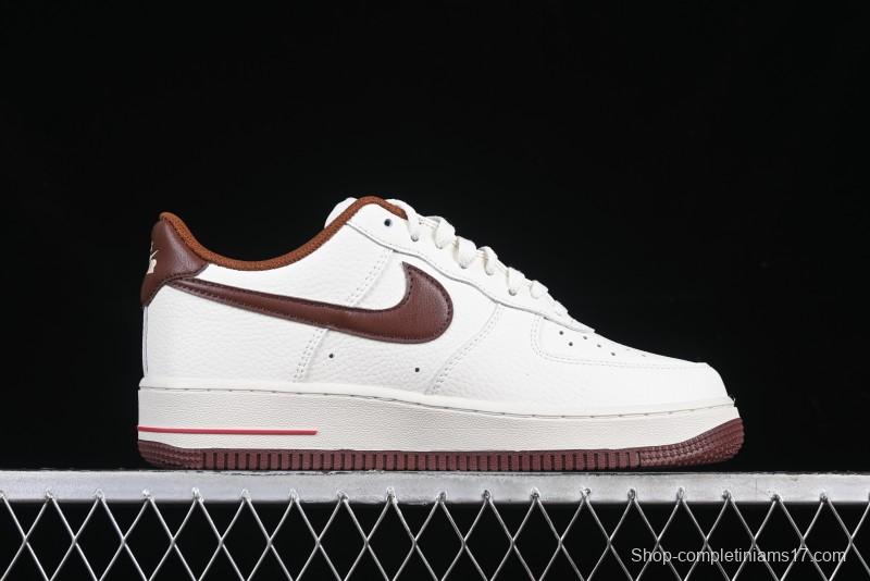 Nike Air Force 1 '07 Low Casual Sneakers with Full-Length Air Cushion - HQ7027-100