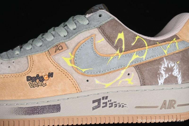 Nike Air Force 1'07 Low "Kakarot" Dragon Ball Z Custom Casual Sneakers for Autumn Winter - CD1212-666