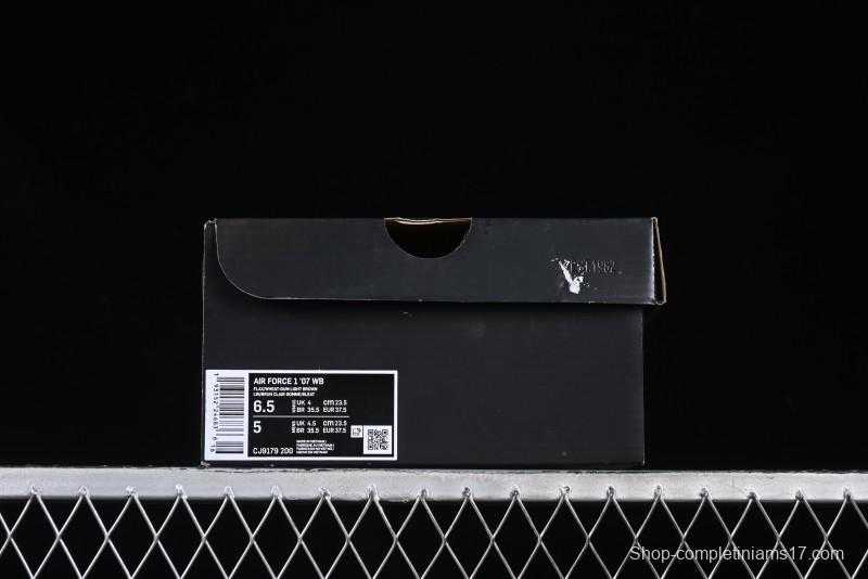 Nike Air Force 1 '07 WB Low-Top Sneakers with Full-Length Hexagonal Air Cushion - CJ9179-200