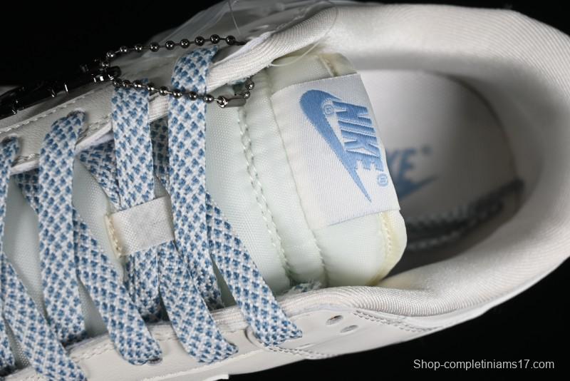 Nike SB Dunk Low LV Collaboration - Double Swoosh Beige Blue Anniversary High-End Custom Low-Top Casual Skate Shoes - XX2025-308