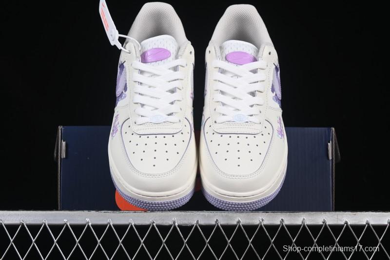Nike Air Force 1'07 Low Casual Sneakers Purple Butterfly - FB1839-213