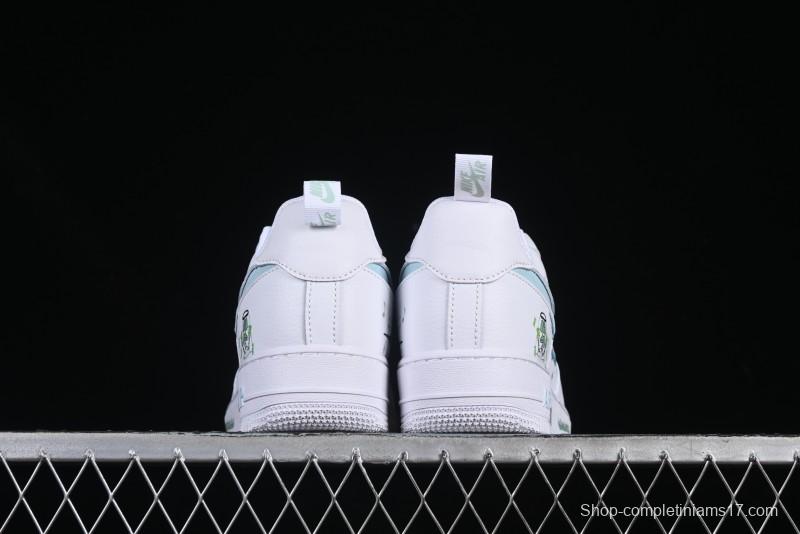 Nike Air Force 1'07 Low "Octopus Brother" SpongeBob Comic Series Squidward Middle East Casual Sneakers - FB8971-060