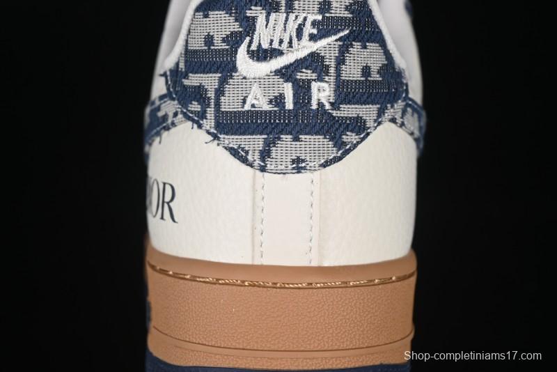 Nike Air Force 1 '07 Low Dior Collaboration Grey Knit Casual Sneakers - KK1988-052