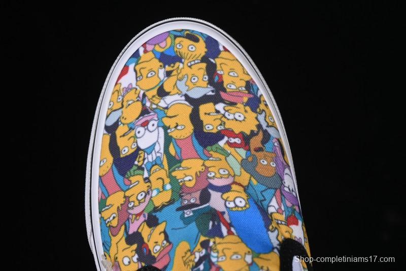 Vans Slip-on Pro Simpson Family All Over Print Low Top Skate Shoes - VN0A3WMD1TJ