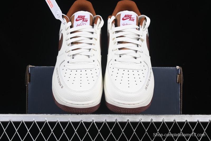 Nike Air Force 1 '07 Low Casual Sneakers with Full-Length Air Cushion - HQ7027-100