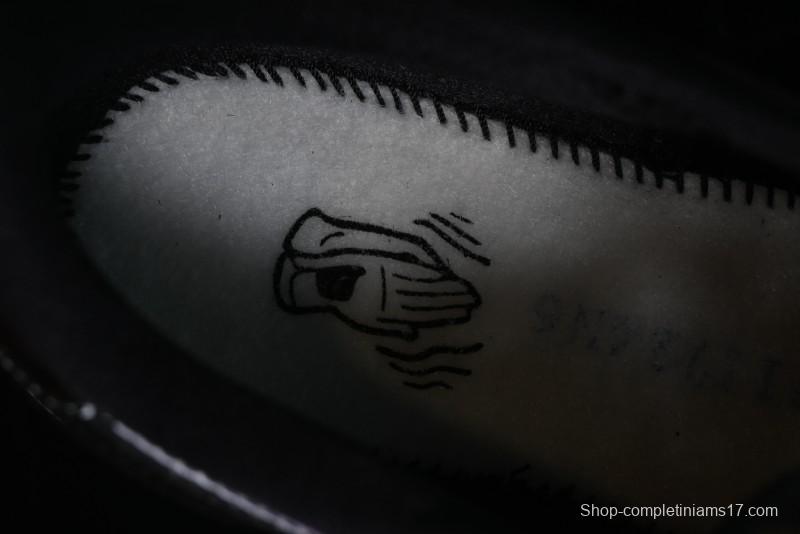 Nike Air Jordan 1 Low Golf AJ1 Golf Shoes with Laser Leather Black Double Hook - FZ4159-100