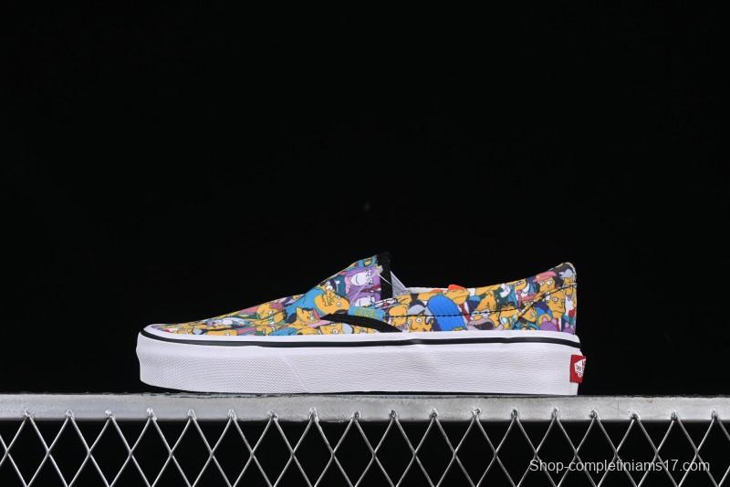 Vans Slip-on Pro Simpson Family All Over Print Low Top Skate Shoes - VN0A3WMD1TJ