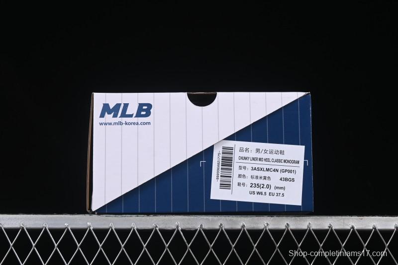 New York Yankees MLB Chunky Liner Lightweight Platform Sneakers with Hook and Loop Closure - 3ASXLMC4N43BGS