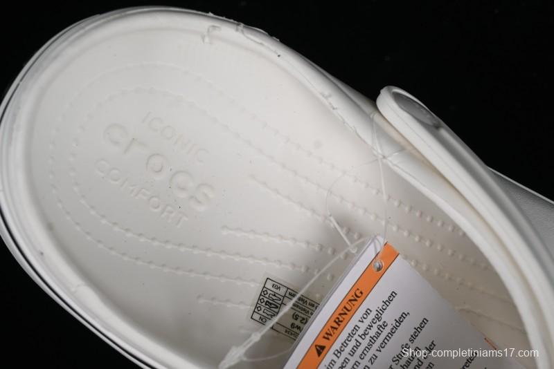 Crocs Crocband Platform Rainbow Comfortable Thick-Soled Clogs - B.D4