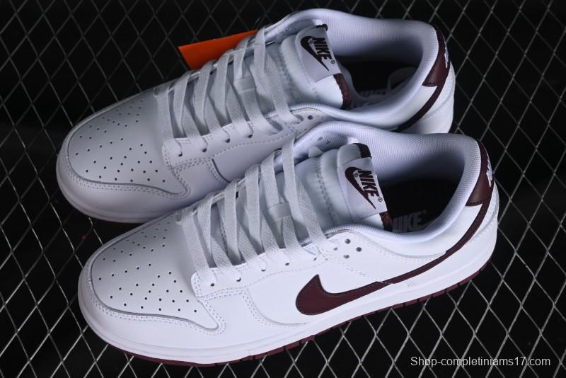 Nike SB Dunk Low White Red Colorway Low-Top Casual Skateboarding Shoes - DV0831-102