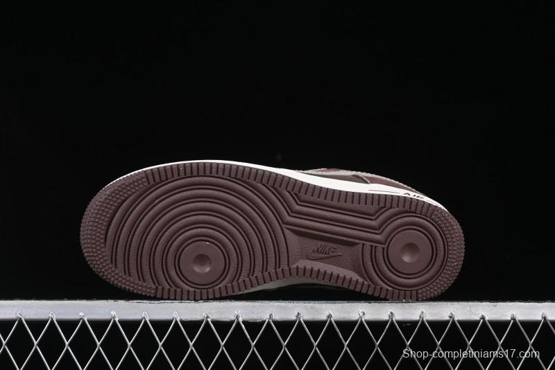 Nike Air Force 1 '07 Low BAPE Collaboration Grey Green Brown Low-Top Casual Sneakers - KK1988-039