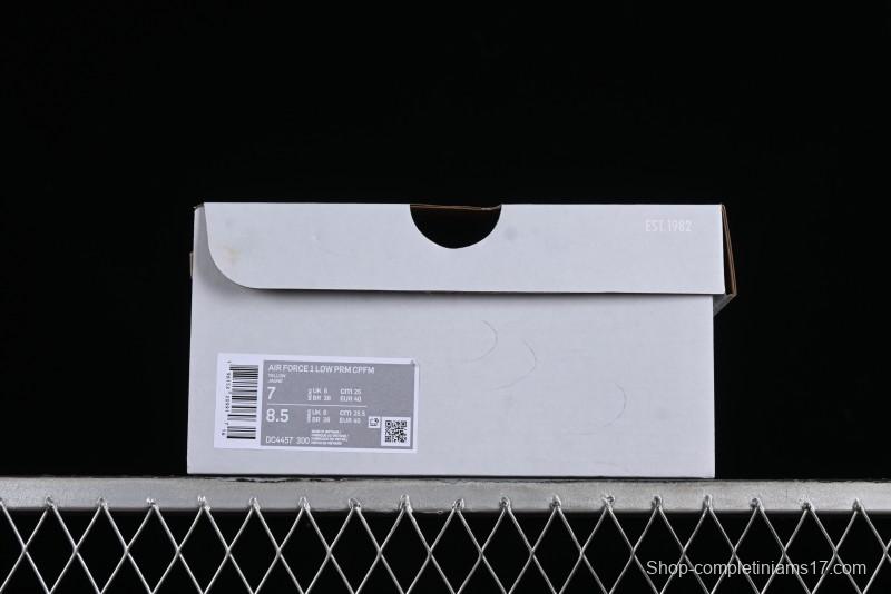 Nike CPFM x Nike Air Force 1 '07 Low Casual Sneakers in Lemon Green with SUNSHINE Design - DC4457-300