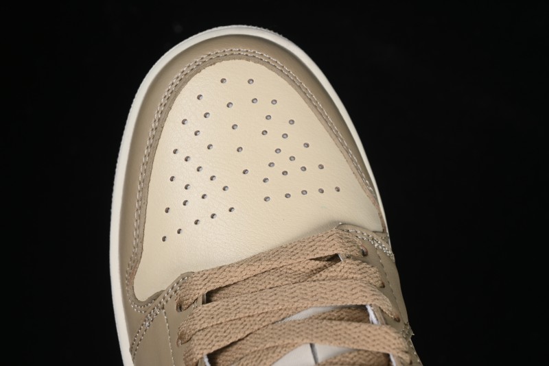 Nike Air Jordan 1 Low AJ1 Wheat Color Low-Top Casual Sneakers - DC0774-203