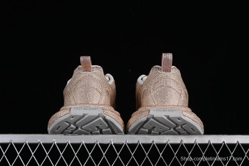 Balenciaga Phantom Sneaker Champagne Gold Full Diamond Trend Running Shoes - W3XL59645