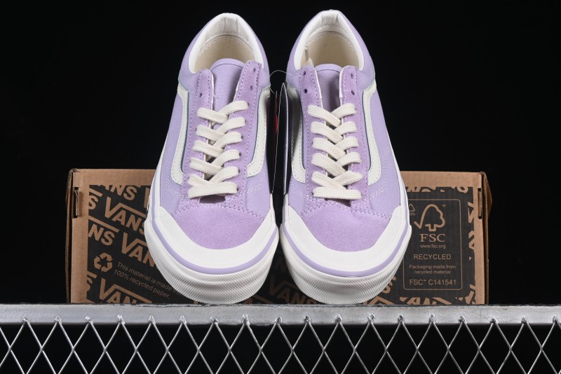 Vans Old Skool Reissue 136 Purple Checkerboard Retro Canvas Shoes - VN000MT6E3N