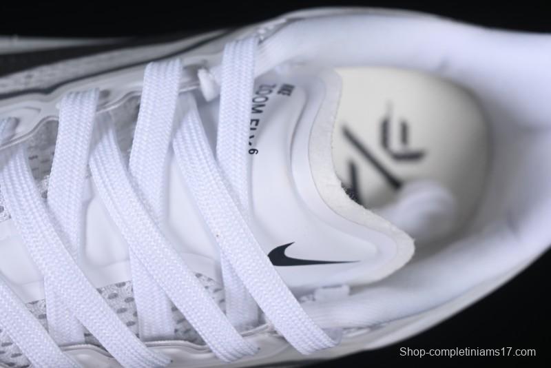 Nike Zoom Fly 6 Lightweight Responsive Running Shoes with React Foam and Carbon Fiber Plate - FN8454-100