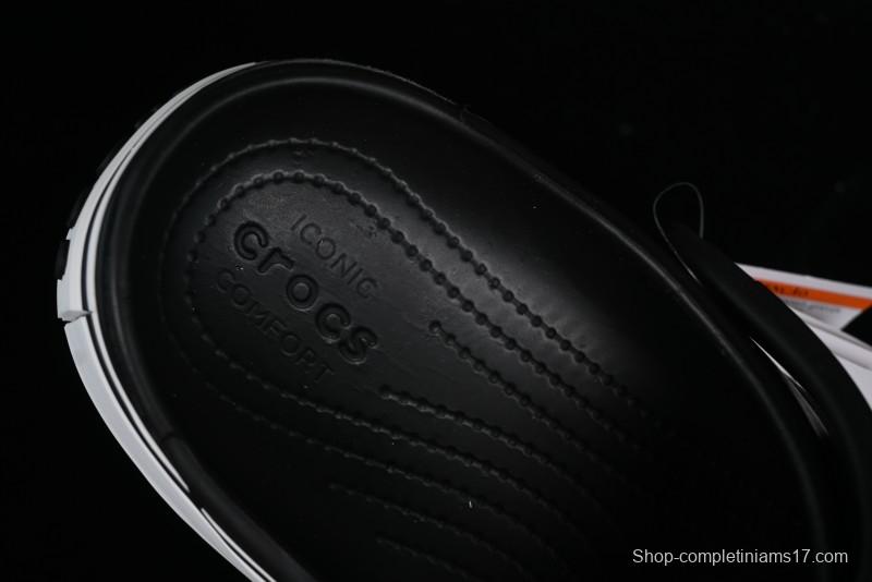 Crocs Crocband Platform Rainbow Comfortable Thick-Soled Clogs - B.D4