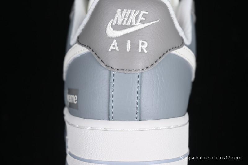 Nike Air Force 1 '07 Low Supreme Collaboration Polka Dot Swoosh Casual Sneakers - DM6688-023