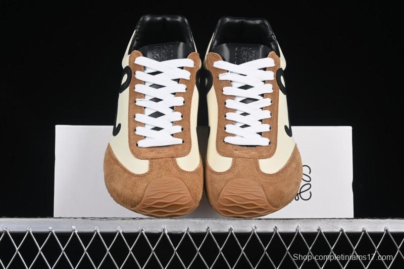 Loewe Ballet Runner 2.0 Sneakers Retro Style Lightweight Training Shoes - Apricor