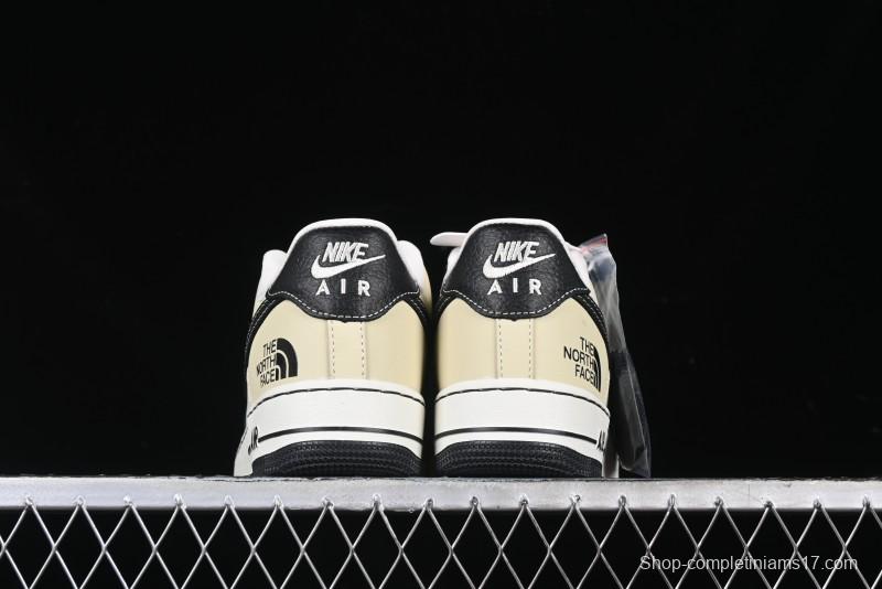 Nike Air Force 1 '07 Low The North Face Collaboration - Black Leather Low-Top Casual Sneakers - CH6336-513