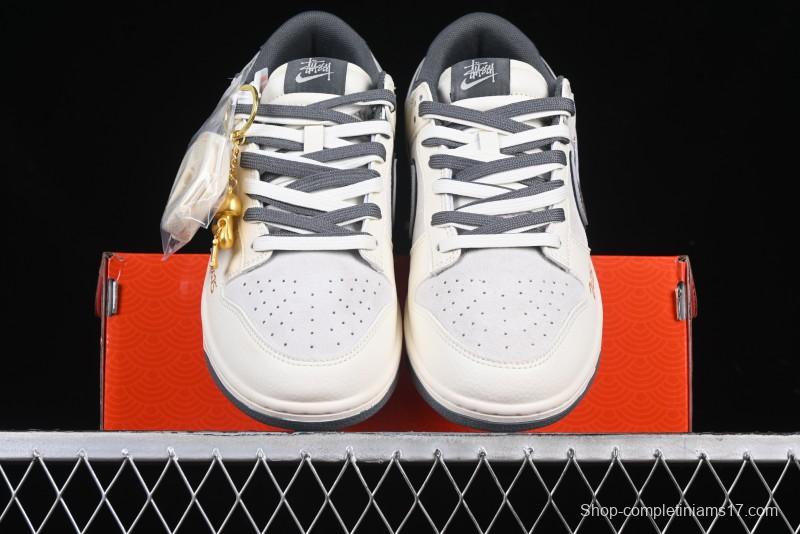 Nike SB Dunk Low Stussy Snake Year Collaboration Anniversary Edition Low-Top Casual Sneakers - DM6868-008