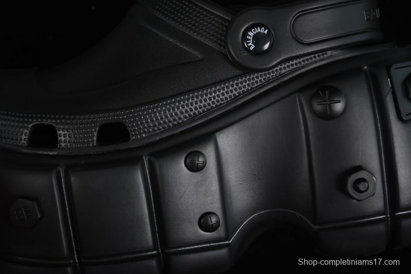 Balenciaga Hardcrocs Slide EVA Round-Toe Ultra Thick Sole Clog Sandals - W1S8N1010