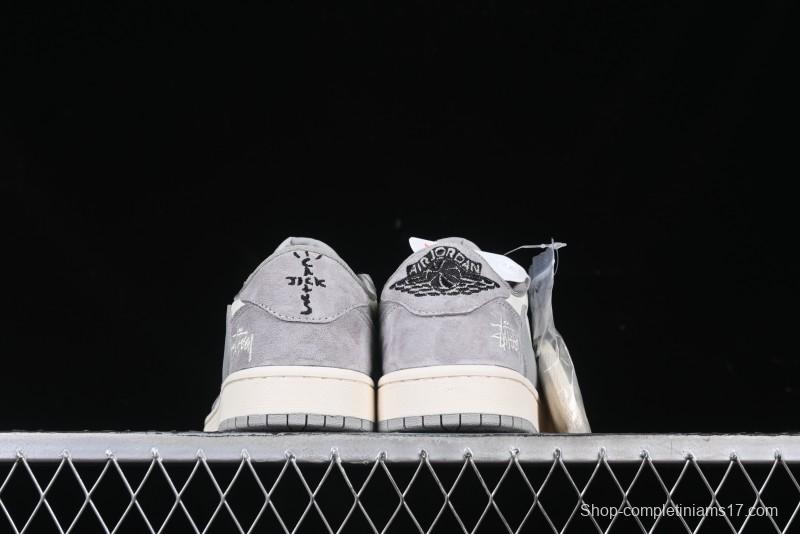 Nike Travis Scott x Fragment Design x Air Jordan 1 Low OG SP AJ1 Retro Sneakers - SJ2068-132