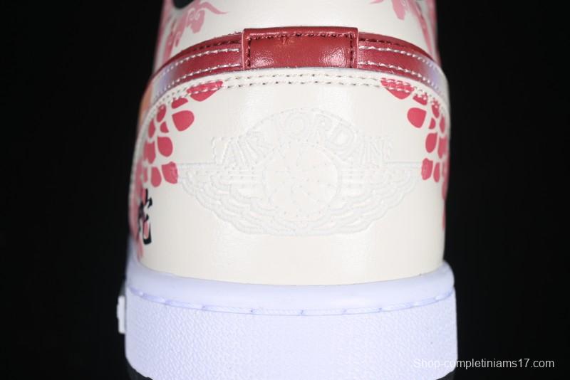 Nike Air Jordan 1 Low OG Retro Basketball Shoes Snake Year Limited Edition - 553558-132