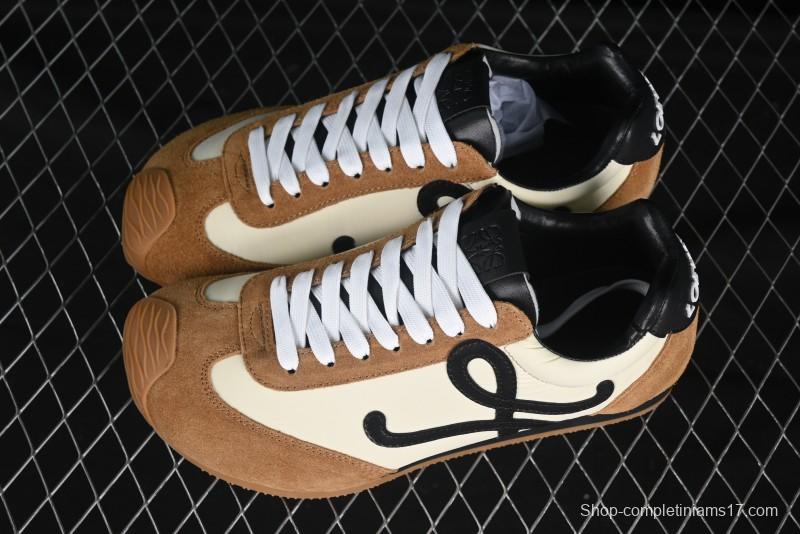 Loewe Ballet Runner 2.0 Sneakers Retro Style Lightweight Training Shoes - Apricor