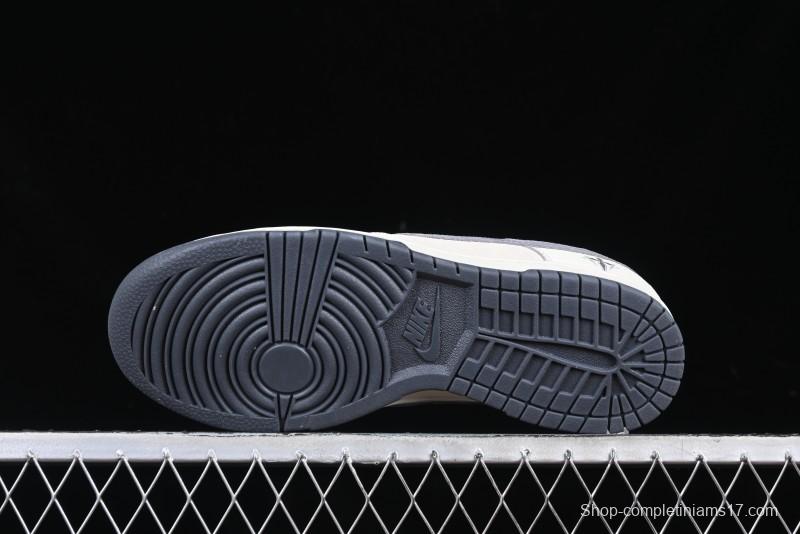 Nike SB Dunk Low Chrome Hearts Collaboration Cross Print Grey Swoosh Anniversary Custom Low-Top Casual Sneakers - DJ2024-064