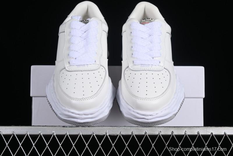 Wayne Original Sole Leather Low Sneaker with Deconstructed Ice Cream Sole - MMY