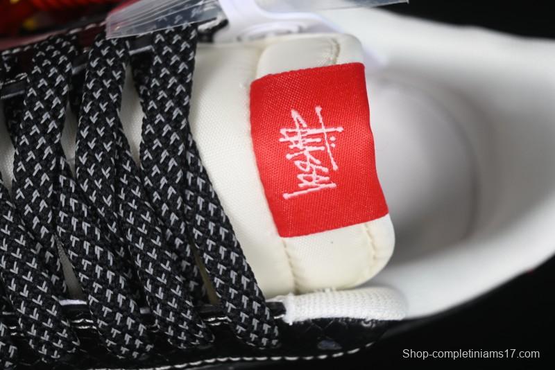 Nike Air Force 1 '07 Low Stussy Collaboration Year of the Snake Limited Edition Black Snake Dual-Color Casual Sneakers - HH7518-034