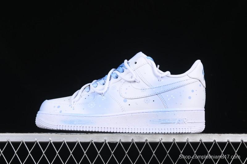 Nike Air Force 1 '07 Low Snow Tie-Dye Casual Sneakers with Lace-Up Closure - ZH0316-057