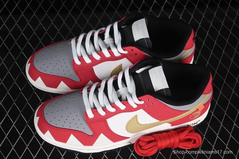 Nike SB Dunk Low Power Rangers Tyrannosaurus Colorway Low-Top Skateboarding Shoes - ZZ1998-001