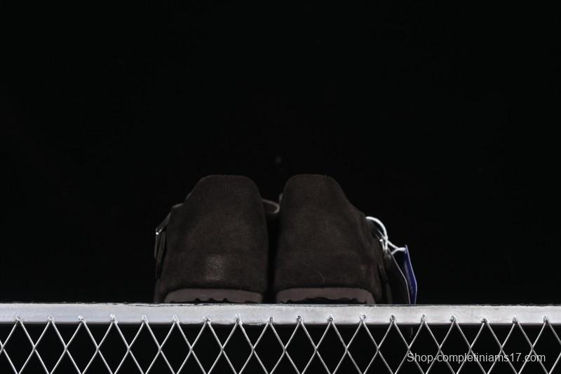 Birkenstock London BS Unisex Slip-On Casual Shoes with Soft Suede Leather and Lambswool Insole - BS